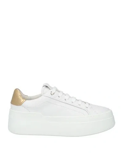 Ferragamo Woman Sneakers White Size 7.5 Leather