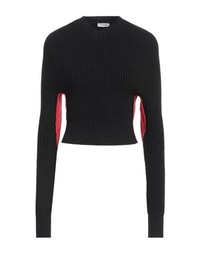 Ferragamo Woman Sweater Black Size L Cotton, Polyamide