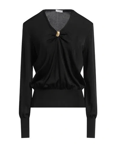 Ferragamo Woman Sweater Black Size L Viscose