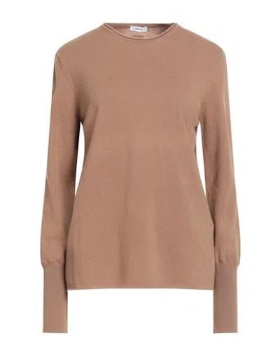 Ferragamo Woman Sweater Camel Size L Cashmere In Brown