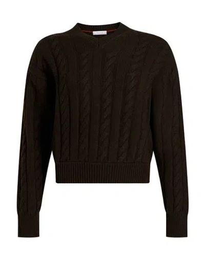 Ferragamo Woman Sweater Dark Brown Size S Virgin Wool, Cashmere
