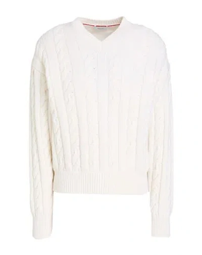 Ferragamo Woman Sweater Ivory Size S Virgin Wool, Cashmere In White
