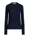 Ferragamo Woman Sweater Midnight Blue Size Xl Virgin Wool In Blue