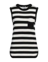 Ferragamo Stripe-pattern Virgin-wool Vest In White