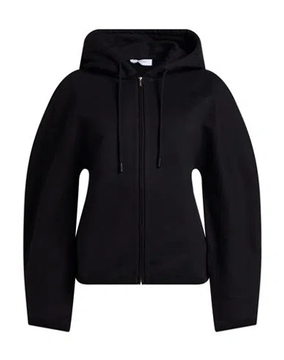 Ferragamo Woman Sweatshirt Black Size Xl Cotton