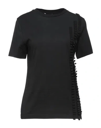 Ferragamo Woman T-shirt Black Size S Cotton, Viscose
