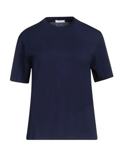 Ferragamo Woman T-shirt Midnight Blue Size M Cotton