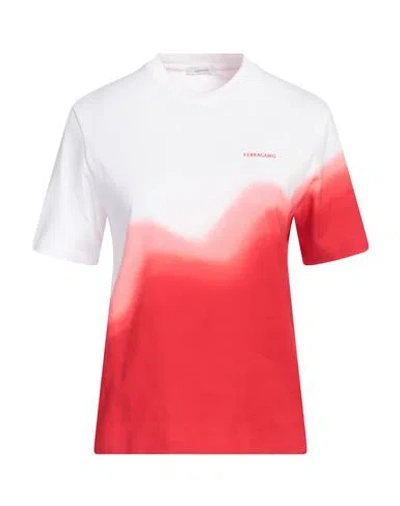 Ferragamo Woman T-shirt Red Size L Cotton