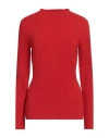 Ferragamo Woman T-shirt Red Size M Viscose, Polyamide, Polyester, Elastane In Red