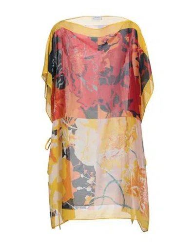Ferragamo Woman Top Yellow Size Onesize Cotton, Silk