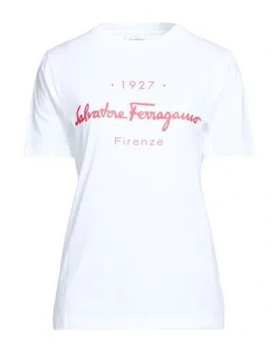 Ferragamo Woman T-shirt White Size Xxl Cotton