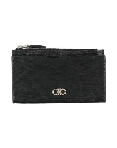 Ferragamo Woman Wallet Black Size - Calfskin