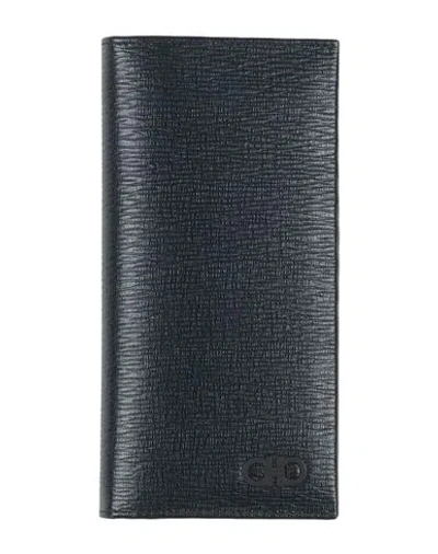 Ferragamo Woman Wallet Navy Size - Leather In Blue