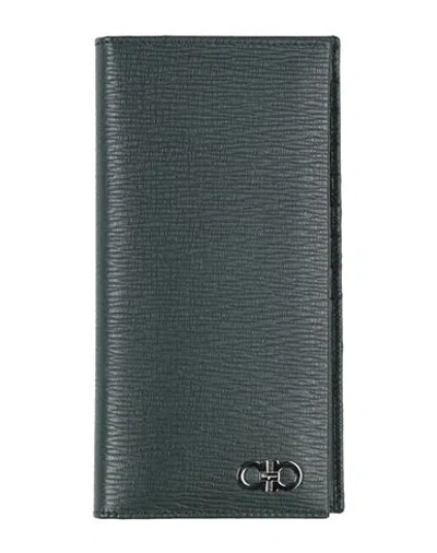 Ferragamo Woman Wallet Sage Green Size - Leather