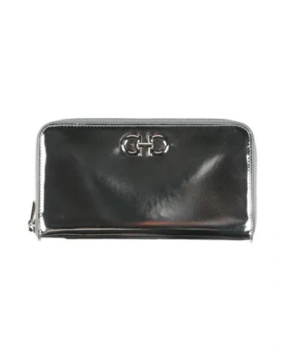 Ferragamo Woman Wallet Silver Size - Leather