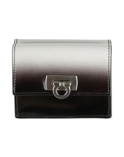 Ferragamo Woman Wallet White Size - Calfskin In Multi