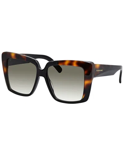 Ferragamo Women's 1060s 55mm Sunglasses In Brown