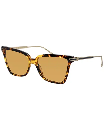 Ferragamo Brown Butterfly Ladies Sunglasses Sf2036s 242 56 In Yellow