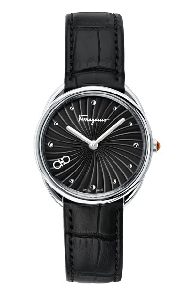 Ferragamo Women's 34mm Quartz Watch In Black