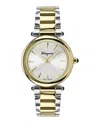 Ferragamo Idillio Bracelet Watch With Two-tone Case In Metallic