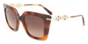 Ferragamo Salvatore  Brown Gradient Butterfly Ladies Sunglasses Sf1041s 238 51 In Brown