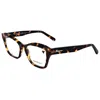 Ferragamo Women's 53 Mm Eyeglasses In Brown