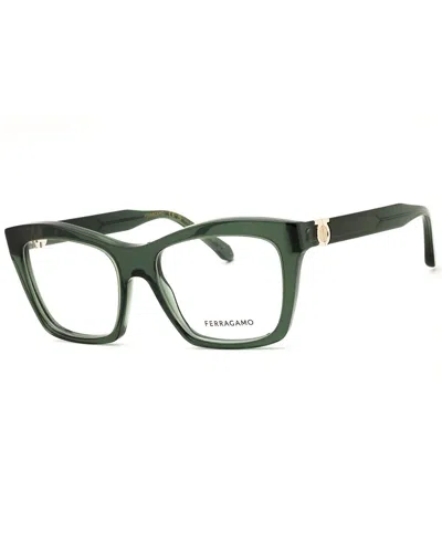 Ferragamo Women's 53mm Optical Frames In Green
