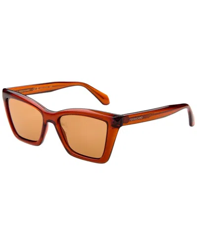 Ferragamo Women's 53mm Sunglasses In Brown