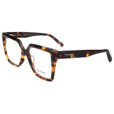 Ferragamo Women's 54 Mm Eyeglasses In Brown