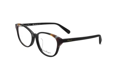 Ferragamo Women's 54mm Black Eyeglasses Sf2809a-001-54 In Brown