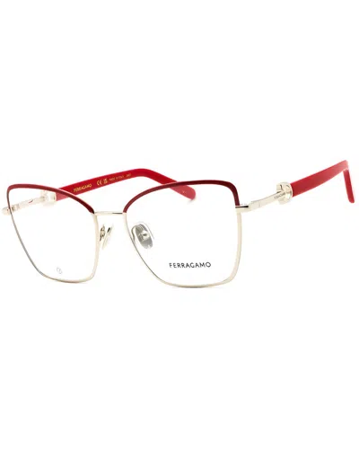 Ferragamo Women's 54mm Optical Frames In Gold