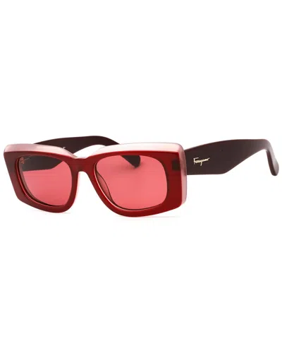 Ferragamo Women's 54mm Sunglasses In Red