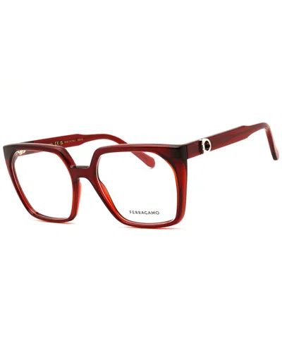 Ferragamo Women's 55mm Optical Frames In Red