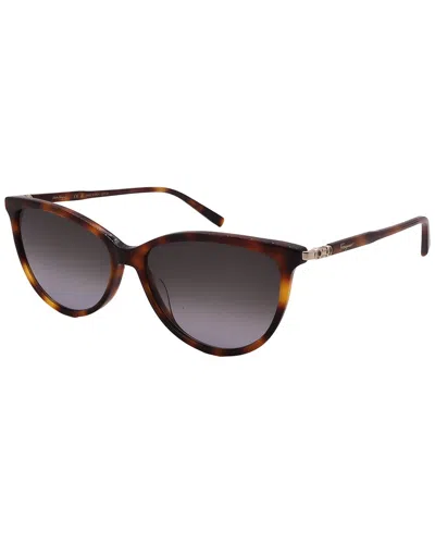 Ferragamo Women's Sf1073s 54mm Sunglasses In Brown