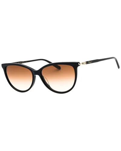 Ferragamo Women's 55mm Sunglasses In Black