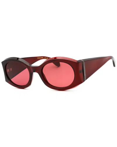 Ferragamo Women's 55mm Sunglasses In Red