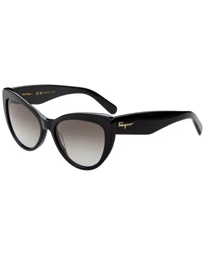 Ferragamo Women's 56mm Sunglasses In Black