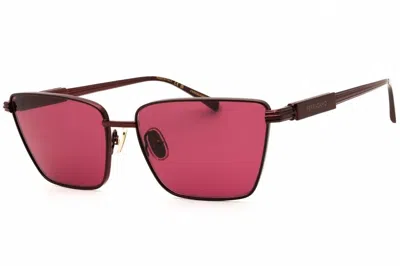 Ferragamo Pink Butterfly Ladies Sunglasses Sf331s 606 59 In Brown