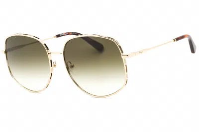 Ferragamo Women's 61 Mm Gold Tortoise Sunglasses In Multi