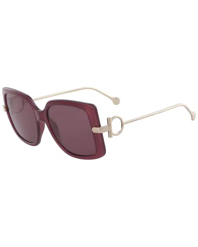 Ferragamo Women's 71671 55mm Sunglasses In Red