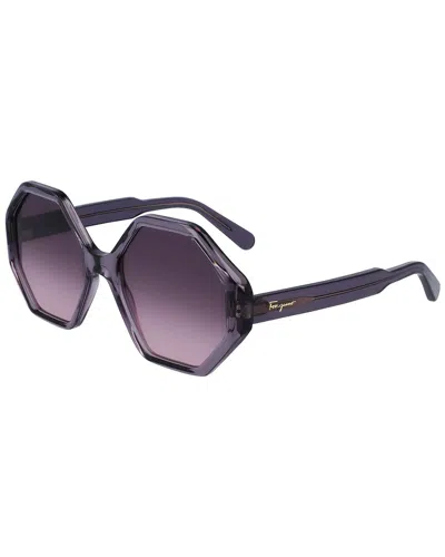 Ferragamo Women's 74935 55mm Sunglasses In Grey