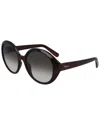 Ferragamo Salvatore  Grey Gradient Oval Ladies Sunglasses Sf1067s 210 57