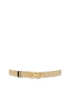 Ferragamo Women's Adjustable & Reversible Gancini Belt In Stone
