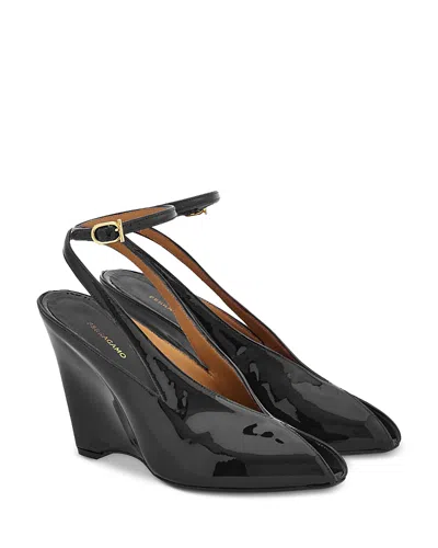 FERRAGAMO WOMEN'S ARCADIA 95 VITELLINO PUMPS