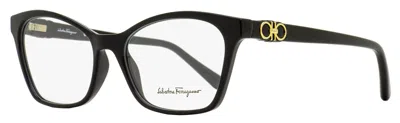 Ferragamo Women's Arching Brow Line Eyeglasses Sf2902 001 Black 54mm