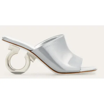 Ferragamo Woman Elina Slide In Silver