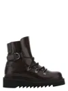 Ferragamo Aubergine Leather Elimo Ankle Boots