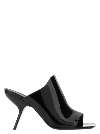 FERRAGAMO WOMEN'S BACK LEATHER SLIDE MULES