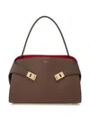 Ferragamo Two-tone Structured Medium Shoulder Bag In Multi