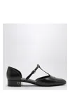 Ferragamo Black Ballerina T-strap Women